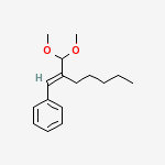 Structure of alpha-pentylcinnamaldehyde-dimethylacetal