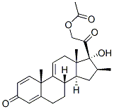 Structure of 17,21-dihydroxy-16beta-methylpregna-1,4,9(11)-triene-3,20-dione 21-acetate