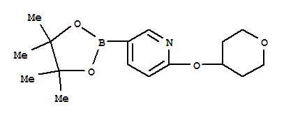 Structure of 2-(Tetrahydropyran-4-yloxy)pyridine-5-boronic acid, pinacol ester