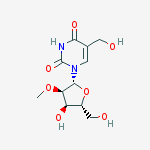Structure of Uridine, 5-(hydroxymethyl)-2'-O-methyl- (9CI)