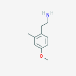 2-(4-methoxy-2-methylphenyl)ethanamine结构式