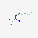 Structure of 2-[6-(1-pyrrolidinyl)-3-pyridinyl]ethanamine