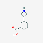 Structure of 3-(azetidin-3-yl)cyclohexane-1-carboxylic Acid