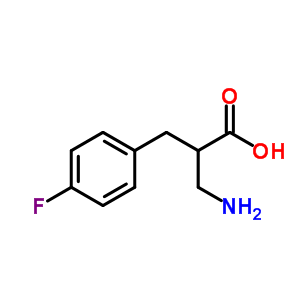 Structure of 2-AMINOMETHYL-3-(4-FLUORO-PHENYL)-PROPIONIC ACID