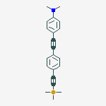 Structure of N,N-diMethyl-4-((4-((triMethylsilyl)ethynyl) phenyl)ethynyl)benzenaMine