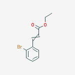 Structure of (E)-ethyl3-(2-bromophenyl)acrylate