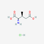 Structure of (2S,3S)-3-METHYLGLUTAMIC ACID HYDROCHLORIDE SALT