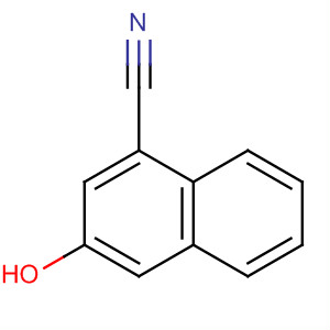 Structure of 1-Naphthalenecarbonitrile, 3-hydroxy-