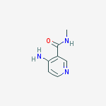 4-amino-N-methylpyridine-3-carboxamide结构式