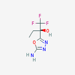 (R)-2-(5-amino-1,3,4-oxadiazol-2-yl)-1,1,1-trifluorobutan-2-ol结构式