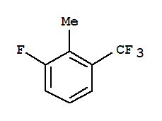 Structure of 1-FLUORO-2-METHYL-3-(TRIFLUOROMETHYL)BENZENE