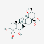 Structure of 3,6,19,23-Tetrahydroxy-12-ursen-28-oic acid