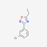 Structure of 3-(3-Bromophenyl)-5-ethyl-1,2,4-oxadiazole