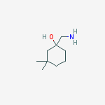 1-(aminomethyl)-3,3-Dimethyl-Cyclohexanol结构式