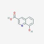 8-hydroxyquinoline-3-carboxylic acid结构式