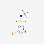 Structure of 5-bromo-N-tert-butylpyridine-3-sulfonamide