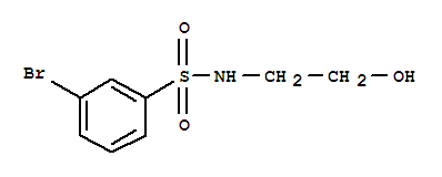Structure of 3-BROMO-N-(2-HYDROXYETHYL)BENZENESULPHONAMIDE 97