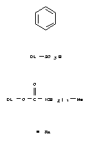 Structure of Nonanoic acid, sulfophenyl ester, sodium salt