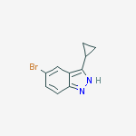 Structure of 5-bromo-3-cyclopropyl-1H-indazole
