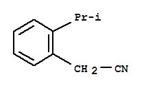 Structure of Benzeneacetonitrile,2-(1-methylethyl)-
