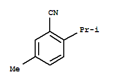 Structure of Benzonitrile,5-methyl-2-(1-methylethyl)-