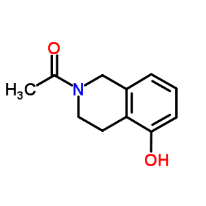 2-Acetyl-5-hydroxy-1,2,3,4-tetrahydroisoquinoline结构式