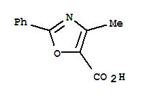 Structure of 4-METHYL-2-PHENYL-1,3-OXAZOLE-5-CARBOXYLIC ACID