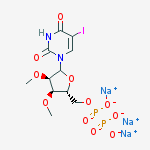 Structure of 5-Iodouridine-5'-O-diphosphate trisodium salt