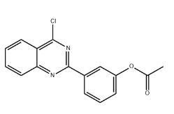 3-(4-氯喹唑啉-2-基)苯基乙酸酯结构式