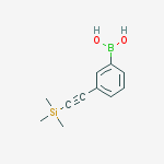 Structure of (3-[(TRIMETHYLSILYL)ETHYNYL]PHENYL)BORONIC ACID