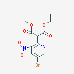 Structure of 2-(5-Bromo-3-nitropyridin-2-yl)malonic acid diethyl ester