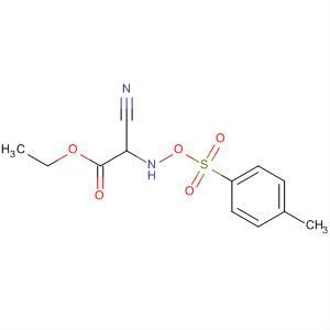 Structure of Acetic acid, cyano[[[(4-methylphenyl)sulfonyl]oxy]amino]-, ethyl ester