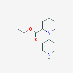 [1,4']Bipiperidinyl-2-carboxylic acid ethyl ester结构式
