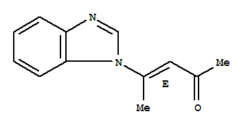Structure of 3-PENTEN-2-ONE,4-(1H-BENZO[D]IMIDAZOL-1-YL)-,(E)-