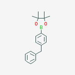 Structure of 4-Benzylbenzeneboronic acid pinacol ester, 97%
