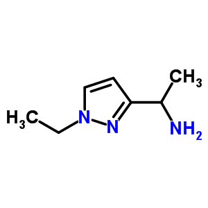 Structure of 1-(1-ethyl-1H-pyrazol-3-yl)ethanamine
