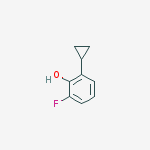 Structure of Phenol,  2-cyclopropyl-6-fluoro-