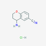 Structure of 4-AMINO-CHROMAN-6-CARBONITRILE HYDROCHLORIDE