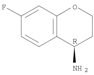 Structure of (4R)-7-fluorochroman-4-amine
