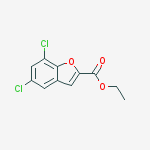 Structure of Ethyl 5,7-dichlorobenzofuran-2-carboxylate