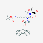 Structure of Fmoc-Lys(Boc)-Ser{psi(Me,Me)pro}-OH