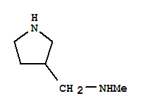 Structure of Methyl-pyrrolidin-3-ylmethyl-amine