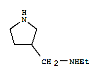 Structure of Ethyl-pyrrolidin-3-ylmethyl-amine