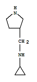 N-环丙基-3-吡咯烷甲胺结构式