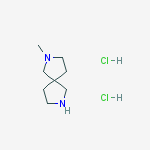 Structure of 2,7-Diazaspiro[4.4]nonane, 2-methyl-, dihydrochloride