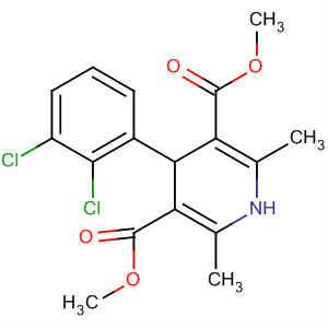 3,5-Pyridinedicarboxylic acid,4-(2,3-dichlorophenyl)-1,4-dihydro-2,6-dimethyl-, dimethyl ester结构式