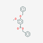 Structure of 4-Benzyloxy-3-methoxybenzoic acid benzyl ester
