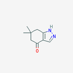 Structure of 6,6-Dimethyl-1,5,6,7-tetrahydro-indazol-4-one