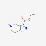 Structure of 4,5,6,7-TETRAHYDRO-ISOXAZOLO[4,5-C]PYRIDINE-3-CARBOXYLIC ACID, ETHYL ESTER