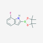 Structure of 7-fluoro-2-(4,4,5,5-tetramethyl-1,3,2-dioxaborolan-2-yl)-1h-indole